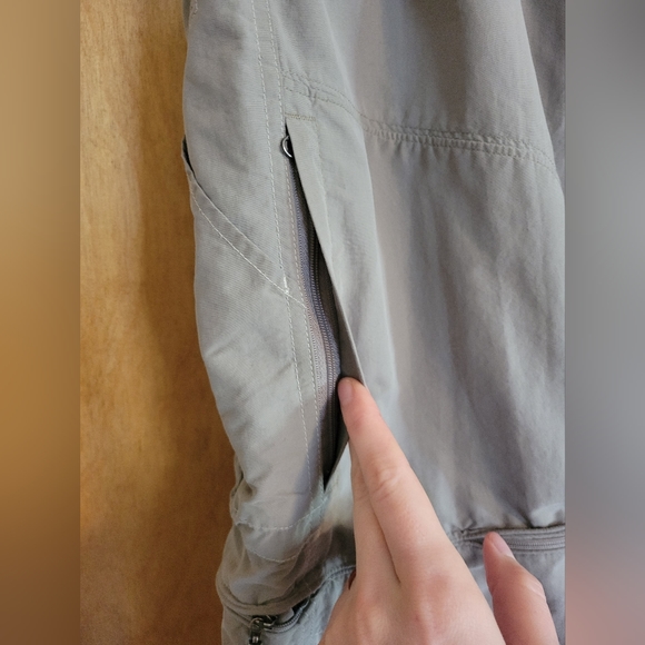 KUHL Khaki Gray Liberator Convertible Stealth Zip Cargo Pants Size 32x32 - Picture 9 of 13